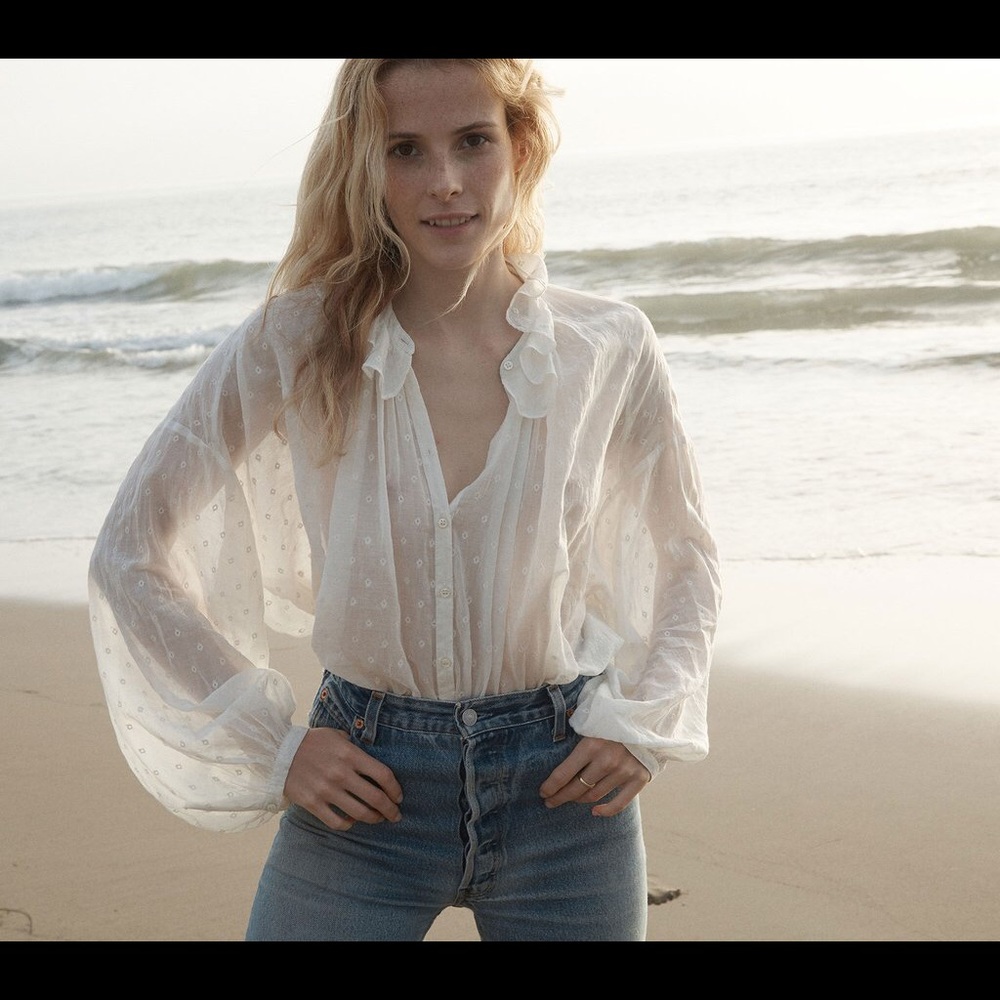 Doen Rosebay Top in Salt